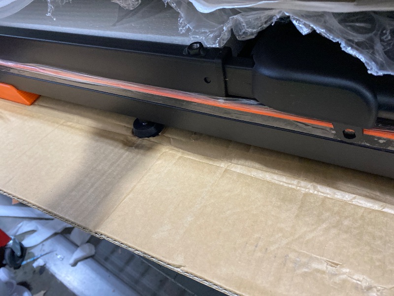 Photo 1 of Walking Pad Treadmill with Desk Workstation, 12% Incline Treadmills for Home Office, 350lbs Capacity, 3.5HP (Orange-Black, XL)
