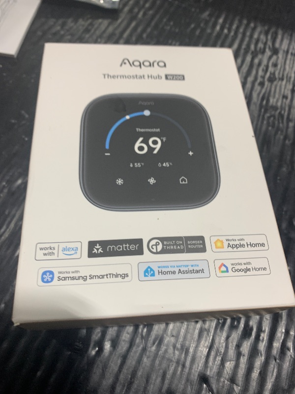 Photo 1 of Aqara Smart Thermostat W200 with Apple Adaptive Temperature & Clean Energy Guidance, 4" Touchscreen, Matter Controller, Built-in Radar Sensor, Works with Apple Home, Siri, Google Assistant, Alexa