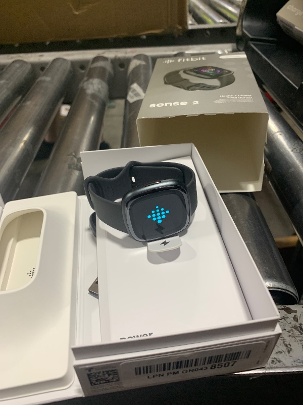 Photo 1 of Fitbit Sense 2 Advanced Health and Fitness Smartwatch with Stress and Sleep Tools - 3-Month Google Health Premium Membership Included - ECG App, SpO2, 24/7 Heart Rate, and GPS - Shadow Grey/Graphite