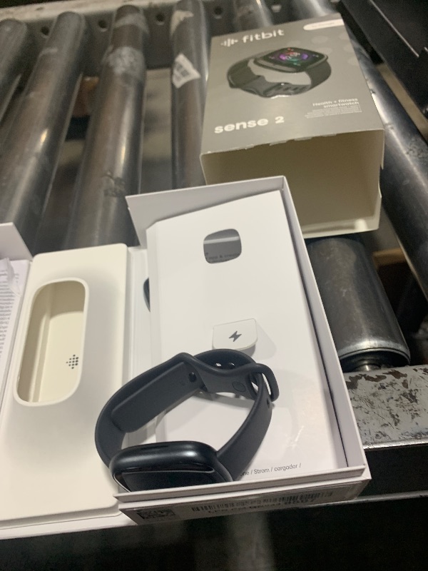 Photo 1 of Fitbit Sense 2 Advanced Health and Fitness Smartwatch with Stress and Sleep Tools - 3-Month Google Health Premium Membership Included - ECG App, SpO2, 24/7 Heart Rate, and GPS - Shadow Grey/Graphite
