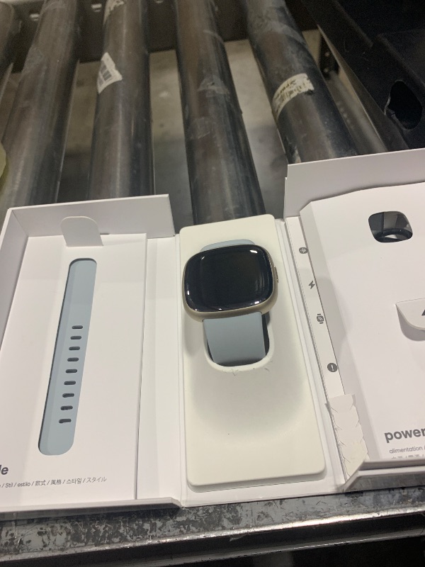 Photo 1 of Fitbit Sense 2 Advanced Health and Fitness Smartwatch with Stress and Sleep Tools - 3-Month Google Health Premium Membership Included - ECG App, SpO2, 24/7 Heart Rate, and GPS - Blue Mist/Pale Gold