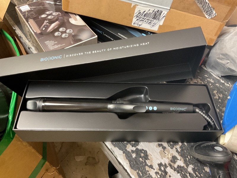 Photo 1 of Bio Ionic Long Barrel Styler, 1.25 inch Extended Curling Iron with Moisture Heat Technology & NanoIonic MX, Versatile Curling Wand with Longer Barrel for Medium Sized Defined Curls