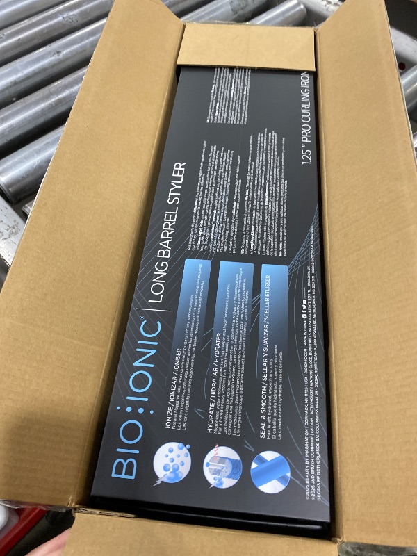Photo 1 of Bio Ionic Long Barrel Styler, 1.25 inch Extended Curling Iron with Moisture Heat Technology & NanoIonic MX, Versatile Curling Wand with Longer Barrel for Medium Sized Defined Curls