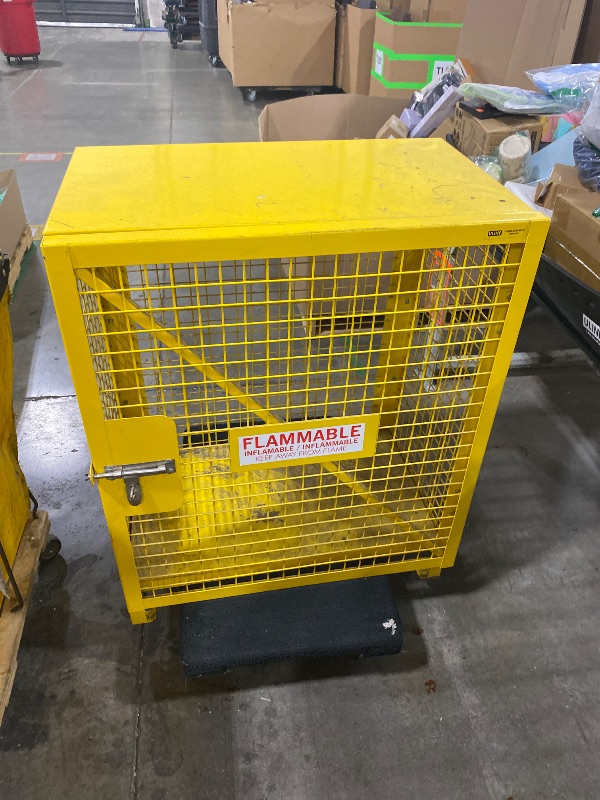 Photo 1 of Vertical Gas Cylinder Cabinet - Unassembled, 2 Cylinder Capacity
