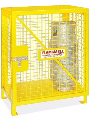 Photo 1 of Vertical Gas Cylinder Cabinet - Unassembled, 2 Cylinder Capacity
