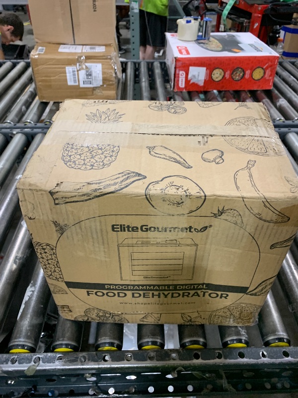 View 2 of Elite Gourmet Food Dehydrator, Stainless Steel Trays Food Dehydrator, Adjustable Temperature Controls, Jerky Herbs Fruit Veggies Snacks