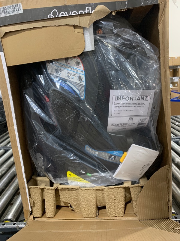Photo 1 of Evenflo Revolve360 Slim 2-in-1 Rotational Car Seat with Quick Clean Cover (Salem Black)