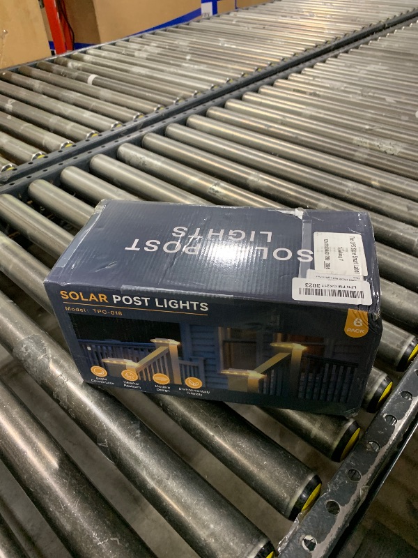 Photo 1 of 4x4 Solar Post Cap Lights Outdoor, KOOPER 6 Pack Brighter Fence Post Solar Lights with 3X Bigger Solar Panel, 2 Modes Deck Fence Post Lights Solar Powered Waterproof Fits 4x4 3.5x3.5 Vinyl Wooden Post