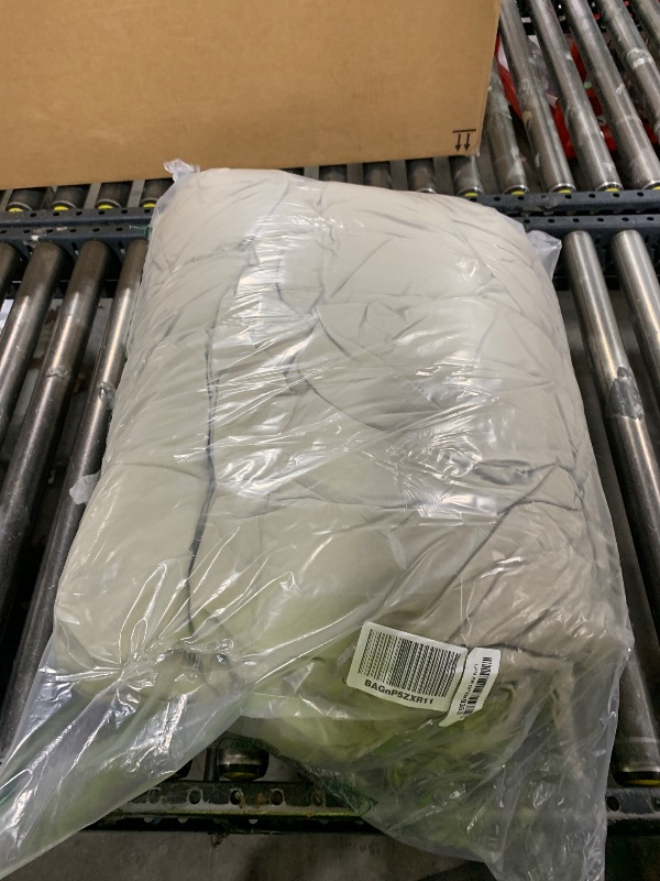 Photo 1 of UNIKOME King Size Goose Feather Down Fiber Comforter, All Season Duvet Insert with Soft Downproof Cover, Cloud-Like Fluffy Hotel Collection Bed Comforter with Corner Tabs (Sage Green, 88" X 104")