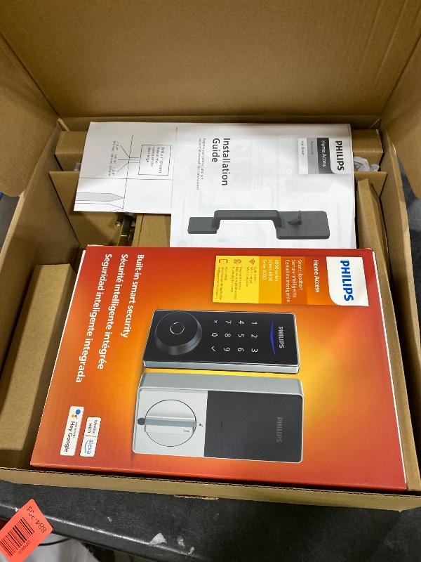 Photo 1 of Philips WiFi Smart Lock with Front Door Handle Set, Built-in WiFi, APP Remote & Voice Control, Fingerprint Keyless Entry Door Lock, Keypad Deadbolt Smart Locks for Front Door, Auto-Lock, Satin Nickel