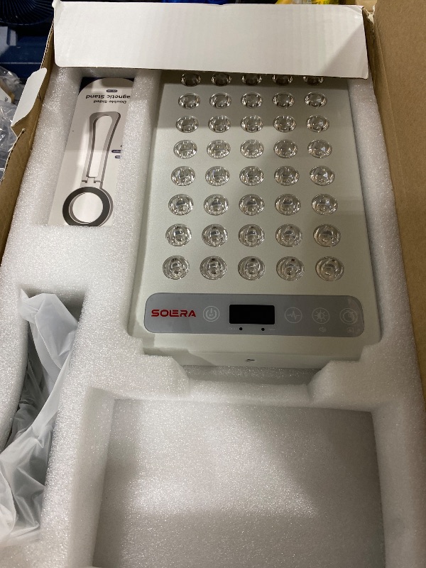 Photo 1 of SOLRA SR40 Red Light Therapy Panel with Magnetic Mount & Floor Stand, 660nm 850nm Near Infrared LED Light Lamp for Face & Body, 200W Dual Chip, Adjustable Height, Low EMF, Timer, Home Use