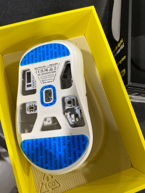 Photo 1 of Pulsar Gaming Gears Xlite Crazylight Wireless Gaming Mouse, Ultra Lightweight 1.45 oz (41g), Optical Switch, 32000 DPI, 750 IPS, XS-1 Sensor, 8k Compatible (Uyuni White)