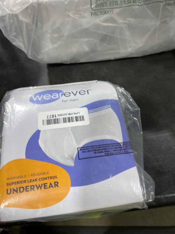 Photo 1 of Wearever Incontinence Underwear for Men - Reusable & Washable Men's Bladder Control Briefs with Regular Absorbency - Leak Proof Underwear 150 ml (Pack of 3) Gray XL