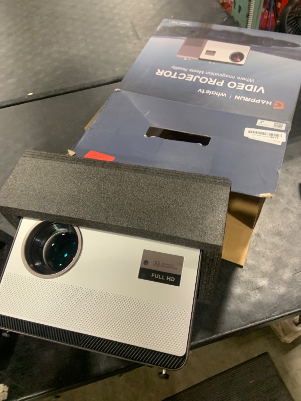 Photo 1 of 2000 ANSI Lumens Built-in Streaming App Full HD Smart Projector, HAPPRUN Native 1080P Movie Projector with Auto Focus, WiFi and Bluetooth, 300'' Large screen, Suitable for Home, Outdoor and Indoor