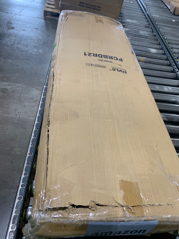 Photo 1 of Car Vehicle Curbside Driveway Ramp - 4ft Heavy Duty Rubber Threshold Bridge Track Curb Ramp, for Loading Dock, Garage, Sidewalk, Truck, Scooter, Bike, Motorcycle, Wheelchair Mobility - Pyle PCRBDR21