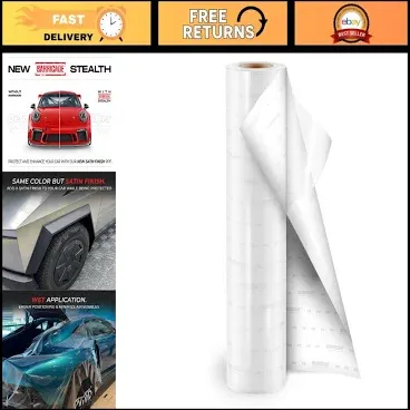 Photo 1 of VViViD Barricade Premium 8 Year Stealth Satin Clear Paint Protection Film TPU (720" x 59