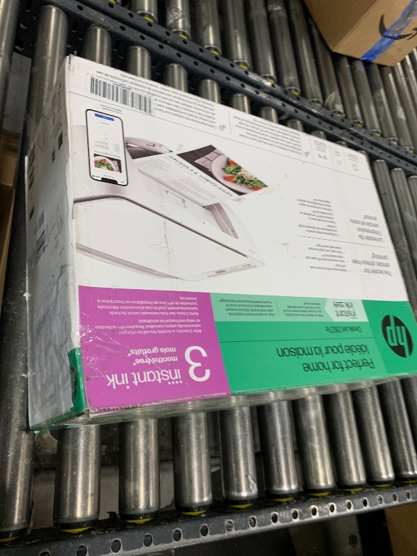 Photo 1 of HP DeskJet 2827e Wireless All-in-One Color Inkjet Printer, Scanner, Copier, Best-for-Home, 3 Month Instant Ink Trial Included, AI-Enabled (6W7F5A)