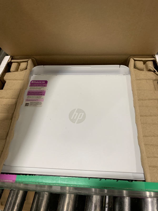 Photo 1 of HP DeskJet 2827e Wireless All-in-One Color Inkjet Printer, Scanner, Copier, Best-for-Home, 3 Month Instant Ink Trial Included, AI-Enabled (6W7F5A)