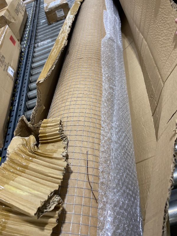 Photo 1 of Tatuo Hardware Cloth 1/2 Inch 72in x 100ft Hot Dip Galvanized After Welded Cage Mesh Rolls 21 Gauge Metal Chicken Wire Roll Wire Fencing Poultry Netting for Raised Garden Rodent Animals