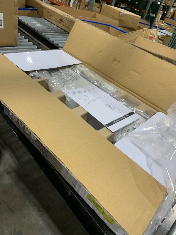 Photo 1 of Fanliving 52 Inch Quiet DC Motor White Ceiling Fan with Light Remote Control, Indoor 3 Blade Modern Ceiling Fan for Bedroom Living Room