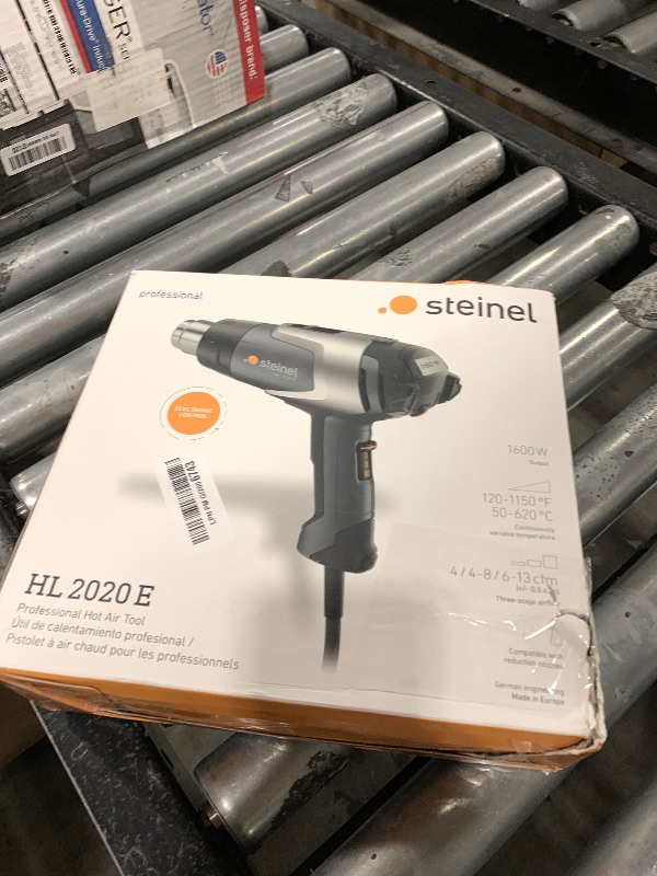 View 2 of Steinel - 110025597 HL 2020 E Professional Heat Gun, LCD-Display, 1600 W, hot air Gun for Welding tarpaulins, Window tinting, Variable Temperature and Airflow, fits 1.34" Standard nozzles