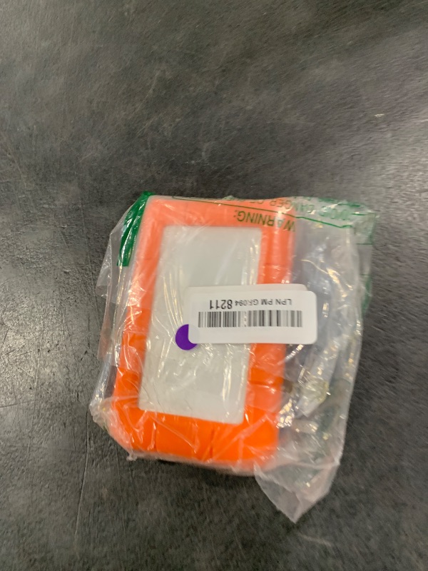 Photo 1 of LaCie Rugged Mini Portable External Hard Drive, 4TB, 2.5", for PC, Mac, iPad, and iPhone, with Data Rescue Service