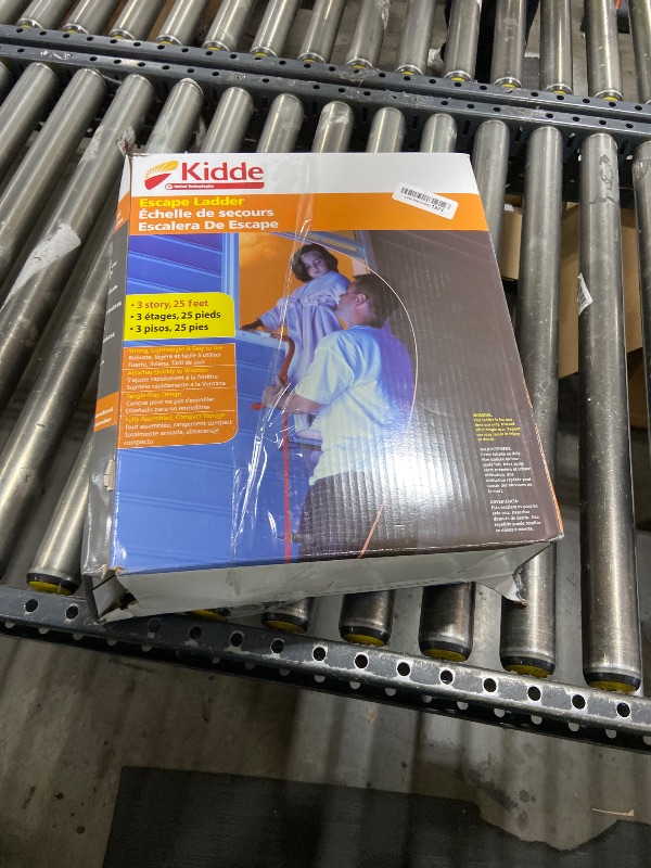 Photo 1 of Kidde Fire Escape Ladder, 3-Story Rope Ladder, Extends to 25-Feet, Anti-Slip Rungs