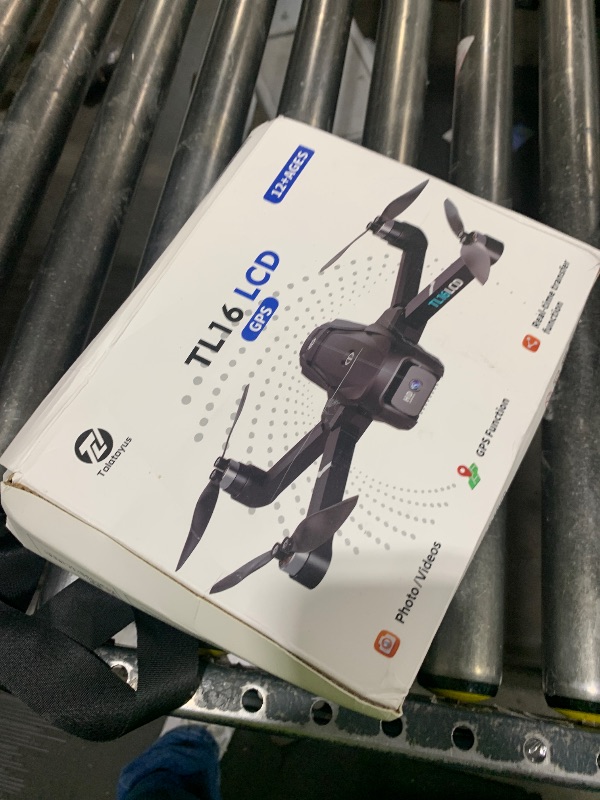 View 2 of Tolatoyus Drones with Camera for Adults 4K, GPS Drone with 4.5” LCD Screen Controller Follow Me Auto Return 5G Long Range Transmission Foldable FPV Drone for Beginners Under 249g