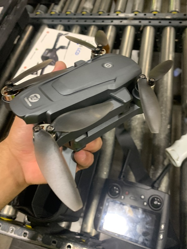 View 4 of Tolatoyus Drones with Camera for Adults 4K, GPS Drone with 4.5” LCD Screen Controller Follow Me Auto Return 5G Long Range Transmission Foldable FPV Drone for Beginners Under 249g