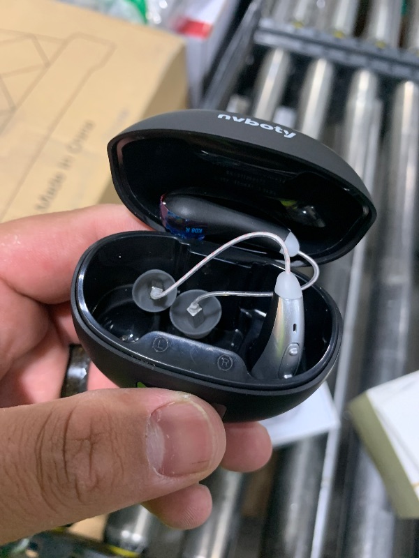 Photo 1 of OTC Rechargeable Hearing Aids for Seniors with Automatic Noise Cancelling, LED Display, FSA&HSA Eligible, 5-Level Volume Control for Clear Sound (Black)