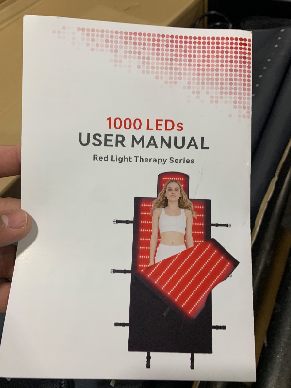 Photo 1 of Red Light Therapy Mat for Full Body, 74.6"x33.3" Large Sleeping Bag Blanket, Infrared Light Pad, Soft Leather, Adjustable Timer, Ideal Home Gift for Men & Women Athletes, Seniors, Office Workers