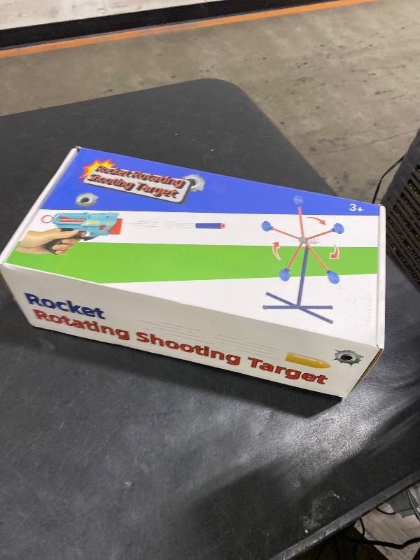 Photo 1 of Rocket Shooting Games Toys with Rotating Target 2 Toy Guns 20 Foam Darts Kids Outdoor Toys for Boys Age 5 6 7 8 9 10+ Year Old Carnival Games Compatible with Nerf Guns