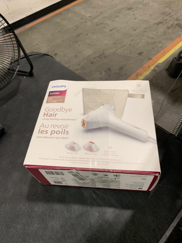 Photo 1 of Philips Lumea IPL — Salon-like Laser Hair Removal, Permanent Hair Reduction Device At Home for Body & Facial Hair Removal for Women with Unique UV Filter for Face — 5 Settings, Skin Sensors, BRI932/03