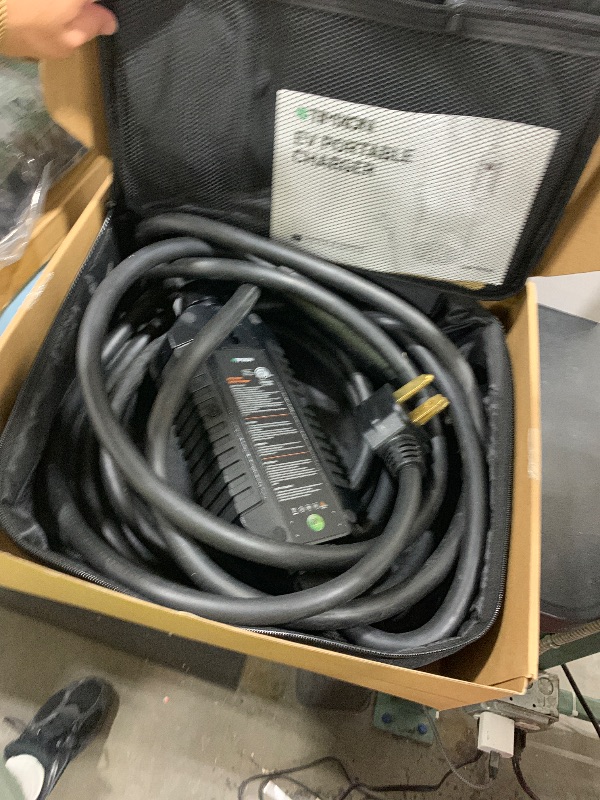 Photo 1 of 40Amp Level 2 EV Charger NACS for Tesla Mobile Charging-ETL Certified, 240V, NEMA 14-50 Plug,Portable Electric Car Charger with 25ft Cable for Home/Garage,Compatible with Tesla 3/Y/S/X/Cybertruck