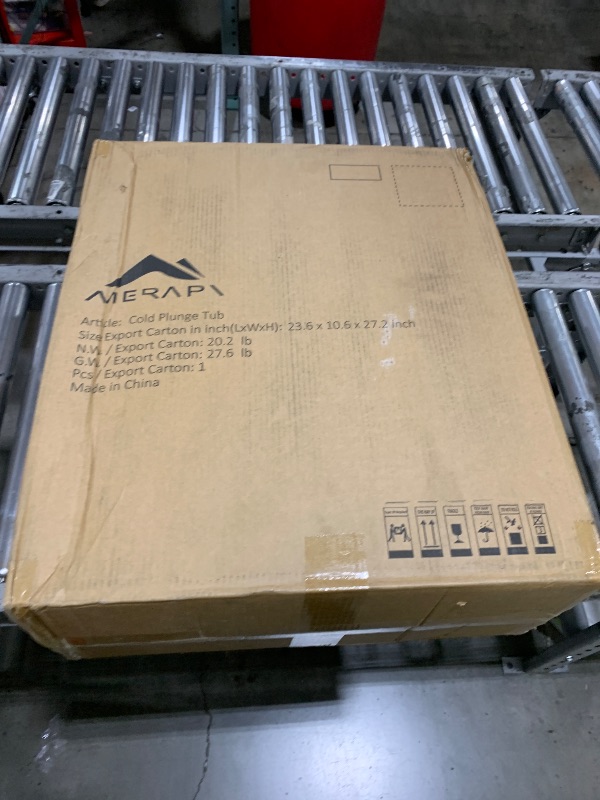 Photo 1 of Merapi XL 170 Gal Cold Plunge Tub with Seat Cushion, 57in Large Inflatable Ice Bath Tub for Athletes Recovery, Portable Ice Bath Tub Compatible with Water Chiller, w/Dust Cover, Pump & Storage Bag