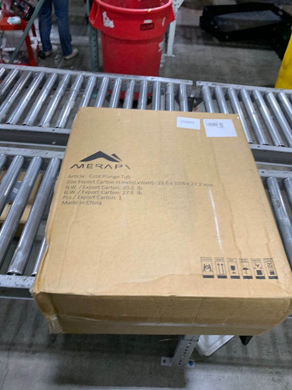 Photo 1 of Merapi XL 170 Gal Cold Plunge Tub with Seat Cushion, 57in Large Inflatable Ice Bath Tub for Athletes Recovery, Portable Ice Bath Tub Compatible with Water Chiller, w/Dust Cover, Pump & Storage Bag