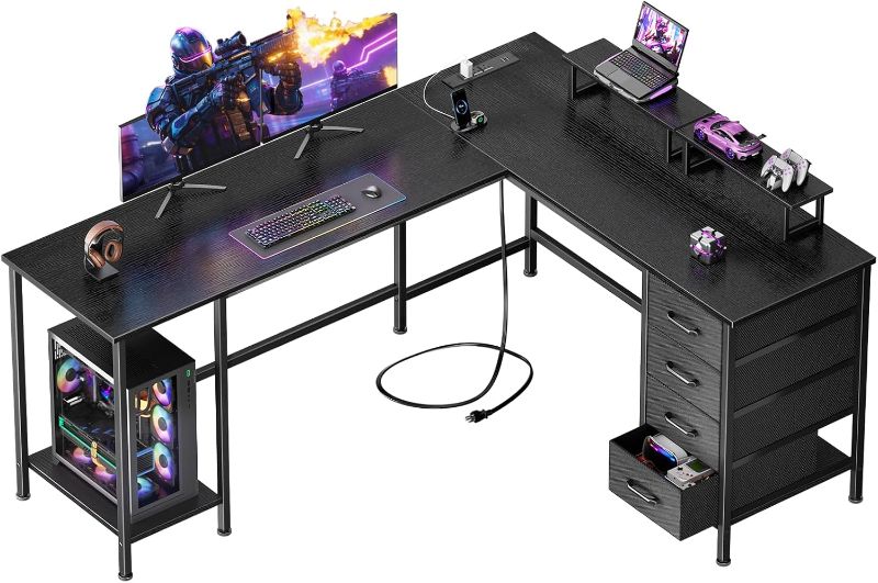 Photo 1 of stock photo for reference - corner computer desk