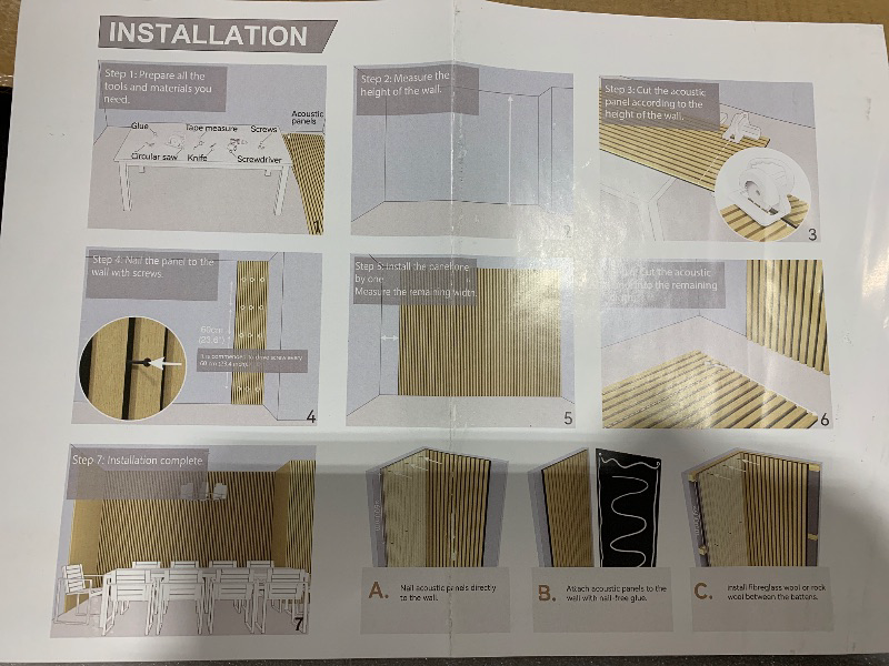 Photo 1 of misc acoustic panels unknown brand/size