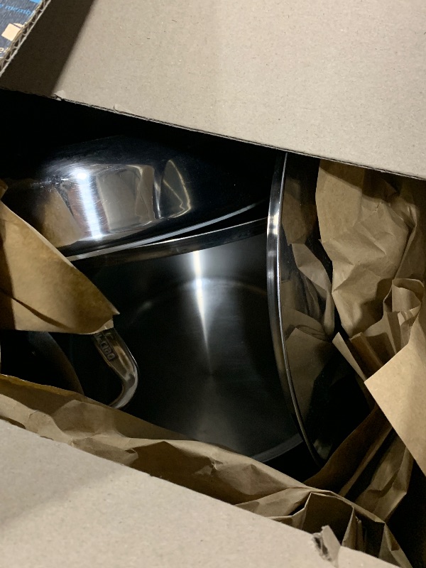 Photo 1 of All-Clad D3® Stainless Steel 7 Piece Cookware Set- Made in USA- Includes Frying Pans, Saucepan, Sautépan, Stockpot - Professional Grade -Oven Safe & Induction Compatible