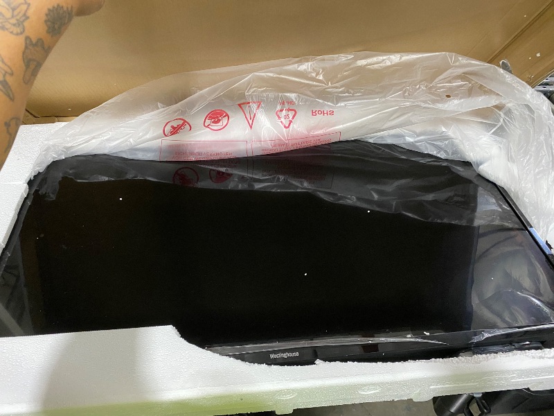 Photo 1 of FOR PARTS ONLY ******* Westinghouse Roku TV - 43 Inch Smart TV, 4K UHD Television with Wi-Fi Connectivity and Mobile App, Flat Screen, Bluetooth, Compatible with Apple AirPlay, Alexa and Google Assistant