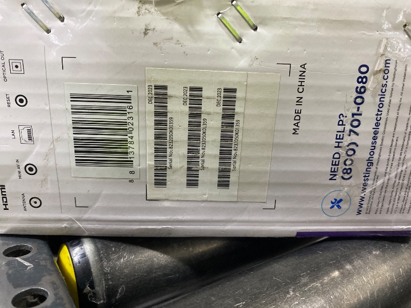 Photo 1 of FOR PARTS ONLY ******* Westinghouse Roku TV - 43 Inch Smart TV, 4K UHD Television with Wi-Fi Connectivity and Mobile App, Flat Screen, Bluetooth, Compatible with Apple AirPlay, Alexa and Google Assistant