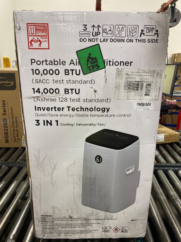 Photo 1 of Humhold 14000BTU Portable Air Conditioners Inverter Technology,Dual Hose Fast Cooling Portable AC Unit for Large Room up to 700 sq.ft, w/t Dehumidifier & Fan, (42dB) Quiet Sleep Mode, Remote Control