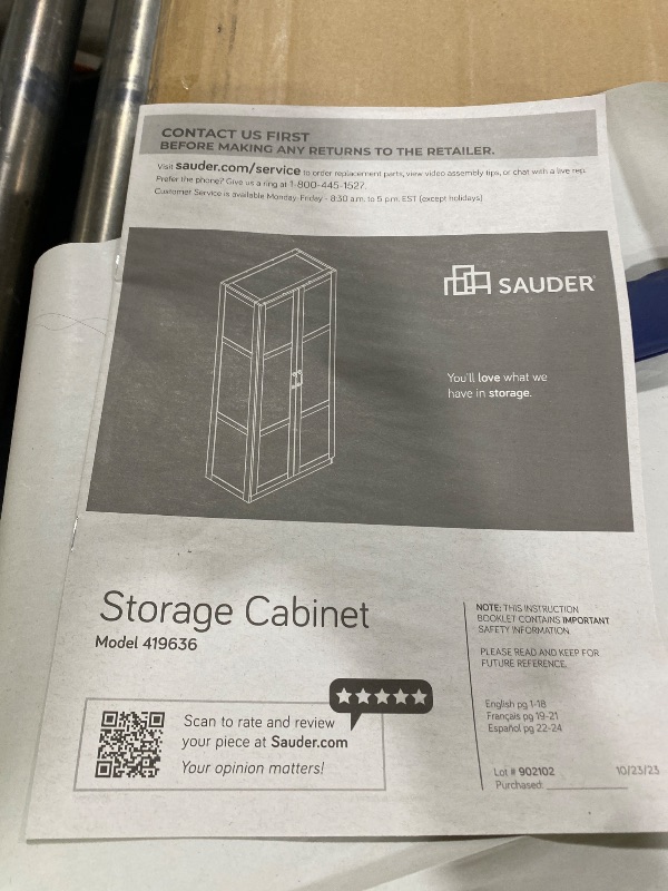 Photo 1 of Sauder Select Storage Cabinet/ Pantry cabinets, White finish