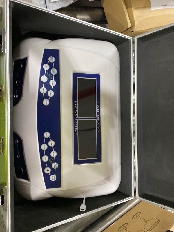 Photo 1 of Ionic Foot Bath Detox Machine, Professional Ion Cleanse Dual Ionic Detox Foot Bath Spa Ion Spa Chi Cleanse System for Home USE, 8 Mode Foot Spa Detox, Far Infrared Belt