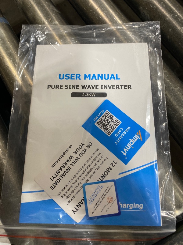 Photo 1 of Ampinvt 3000W Peak 9000W Pure Sine Wave Power Inverter Charger,DC 12V to 120V AC for Home RV Camper with LCD Display,Low Frequency Power Inverter