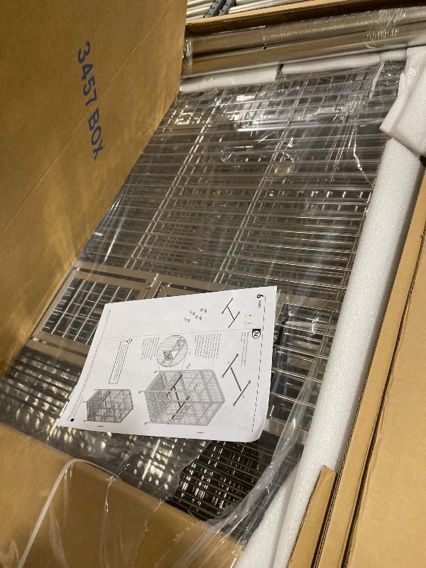 View 4 of Prevue Pet Products Imperial Extra Large Stainless Bird Cage - Big Birdcage Ideal for Parrots, Cockatoos, Macaws, Included Perch and Cups, Durable Cage with Wheels - Gray, Extra Large