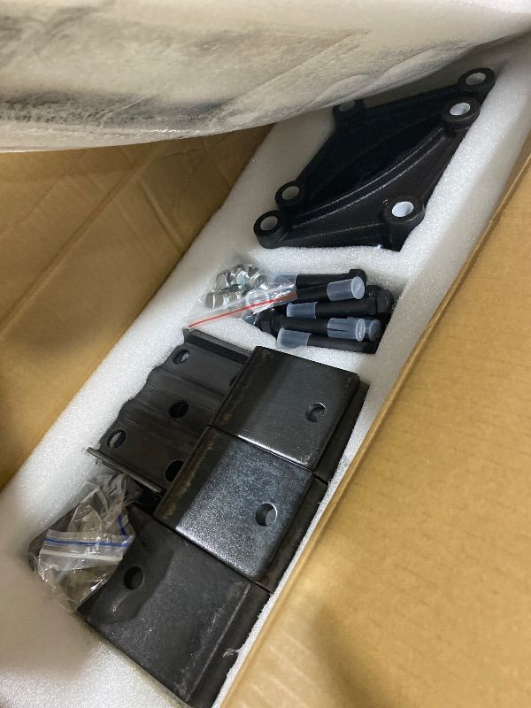 Photo 1 of Replacement for SW5 5 Pieces Trailer Leaf Spring, 6000LB Tandem Trailer Axle Suspension Kit with 3000lb Capacity Double Eyes Leaf Springs, 2* U-Bolt and Hanger Kit