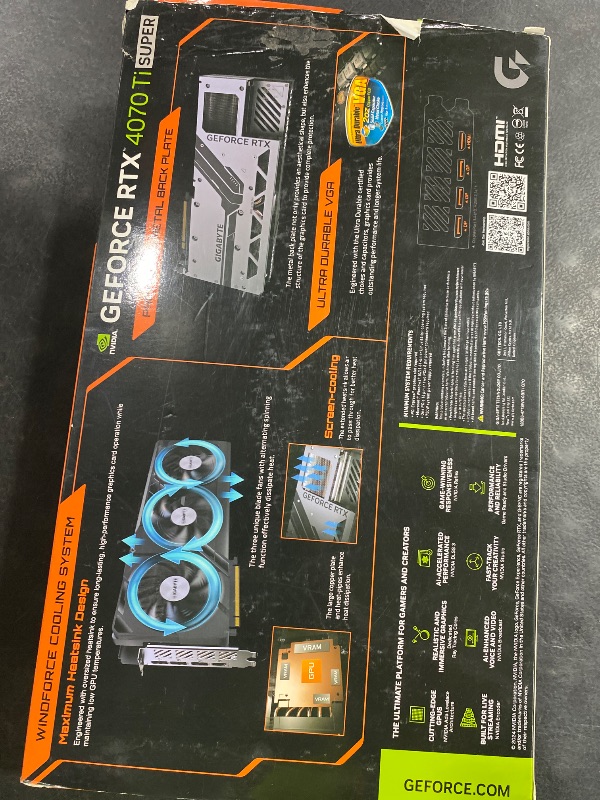 Photo 1 of GIGABYTE GeForce RTX 5080 Gaming OC 16G Graphics Card, WINDFORCE Cooling System, 16GB 256-bit GDDR7, GV-N5080GAMING OC-16GD Video Card