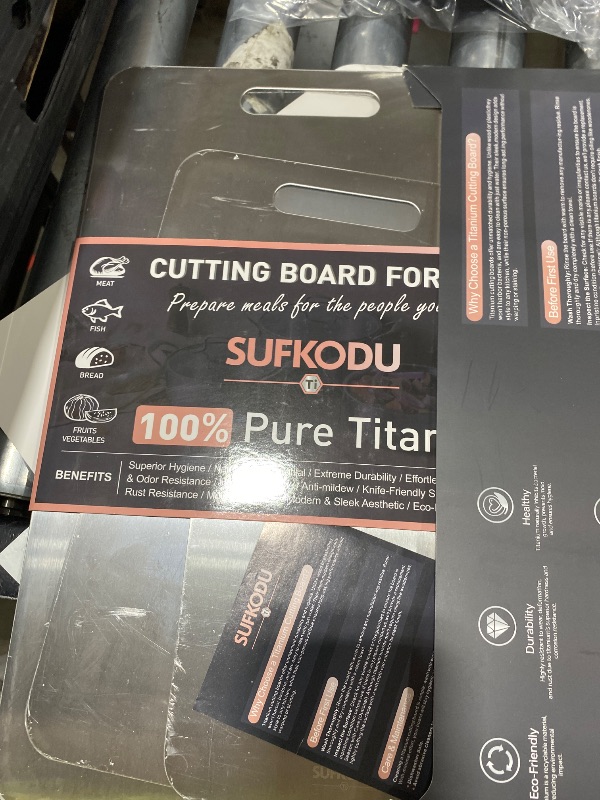 Photo 1 of 3 Piece Titanium Cutting Boards for Kitchen, Double-Sided Non-toxic Titanium Cutting Board, Dishwasher Safe Cutting Board for Meat, Vegetables, Fruits & Daily Food Prep