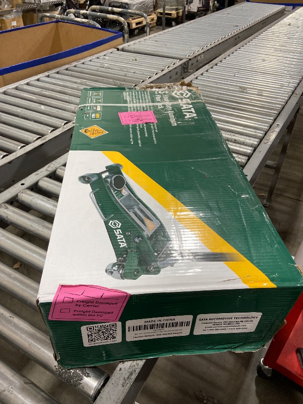 View 2 of SATA 3-Ton (6,600 lb) Aluminum Floor Jack, Low-Profile Design with Dual-Piston Rapid Lift Pump, Tested for 1.5X Overload for Ultimate Safety, 30% Lighter Than Steel Model